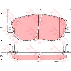 TRW COTEC Bremsbelagsatz, Scheibenbremse GDB3235