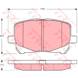 TRW COTEC Bremsbelagsatz, Scheibenbremse GDB3248
