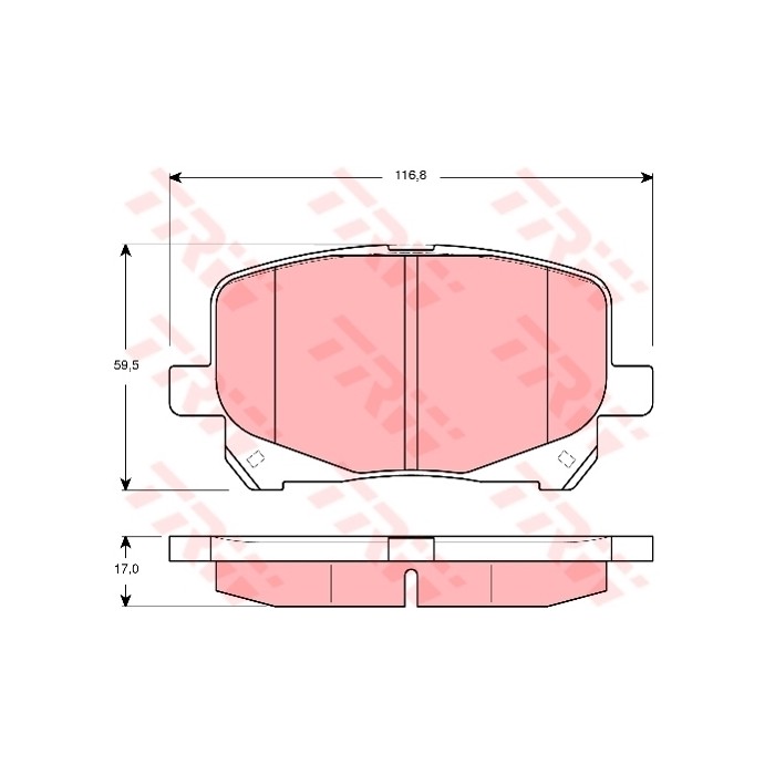 TRW COTEC Bremsbelagsatz, Scheibenbremse GDB3248