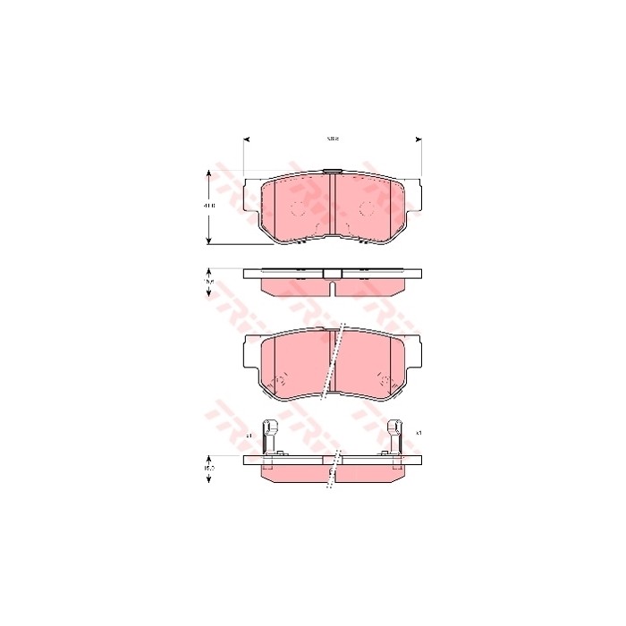 TRW Bremsbelagsatz, Scheibenbremse GDB3298