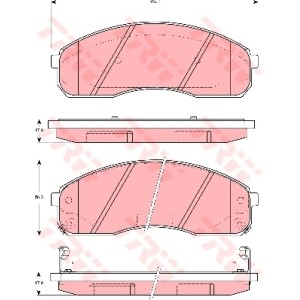 TRW COTEC Bremsbelagsatz, Scheibenbremse GDB3301