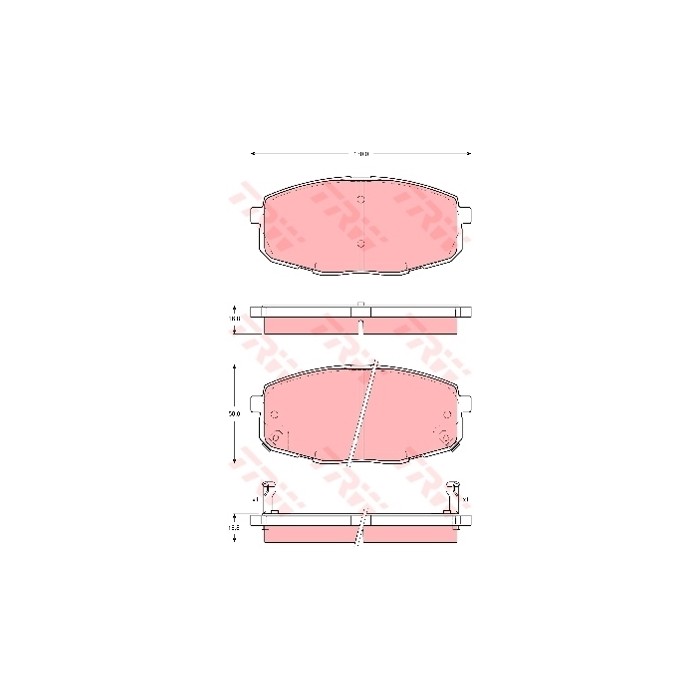 TRW COTEC Bremsbelagsatz, Scheibenbremse GDB3342