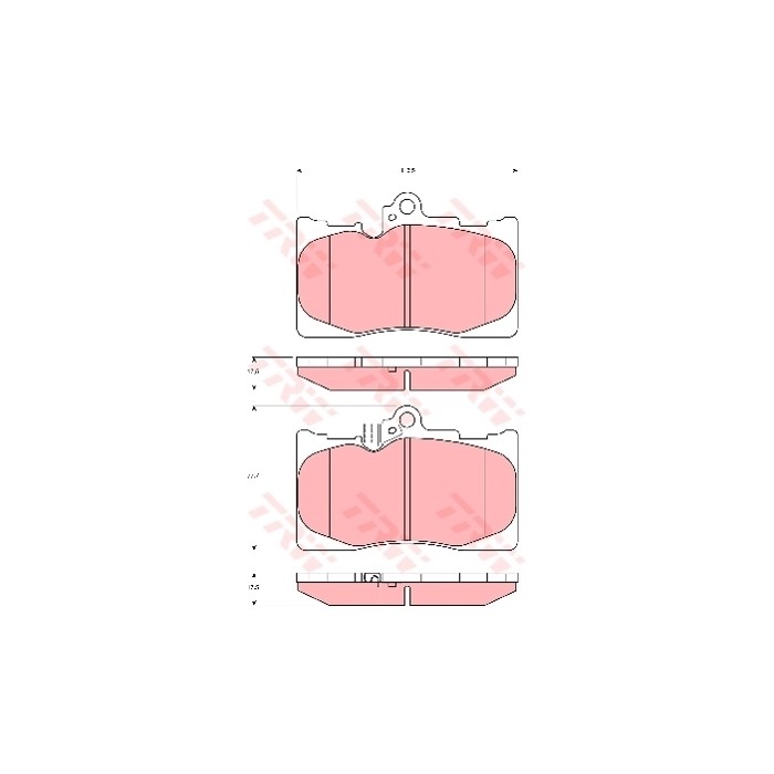 TRW COTEC Bremsbelagsatz, Scheibenbremse GDB3398