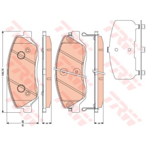 TRW COTEC Bremsbelagsatz, Scheibenbremse GDB3418