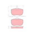 TRW Bremsbelagsatz, Scheibenbremse GDB342