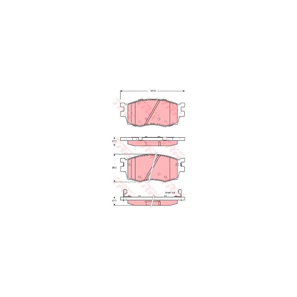 TRW COTEC Bremsbelagsatz, Scheibenbremse GDB3420