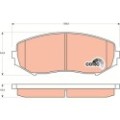 TRW COTEC Bremsbelagsatz, Scheibenbremse GDB3443