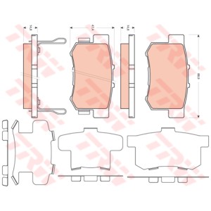 TRW Bremsbelagsatz, Scheibenbremse GDB3447