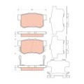 TRW Bremsbelagsatz, Scheibenbremse GDB3447