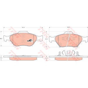TRW COTEC Bremsbelagsatz, Scheibenbremse GDB3457