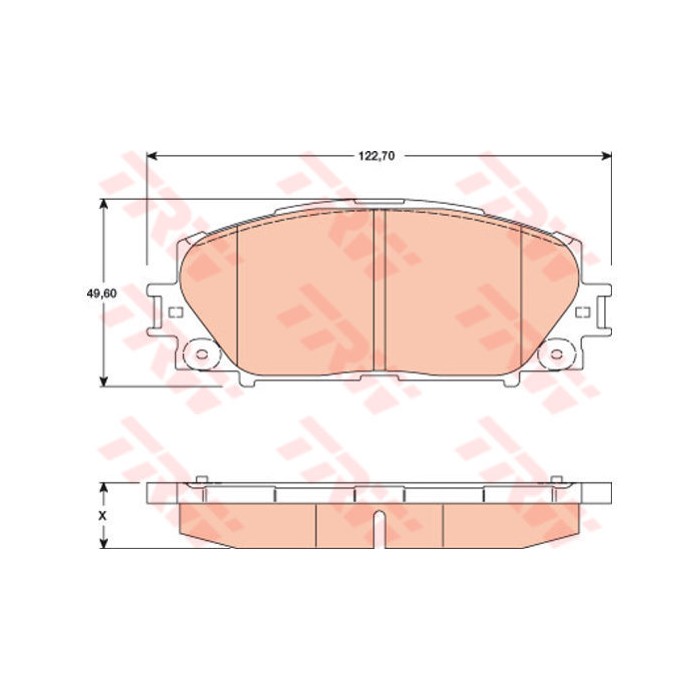 TRW Bremsbelagsatz, Scheibenbremse GDB3459