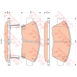 TRW COTEC Bremsbelagsatz, Scheibenbremse GDB3493