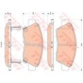 TRW COTEC Bremsbelagsatz, Scheibenbremse GDB3493