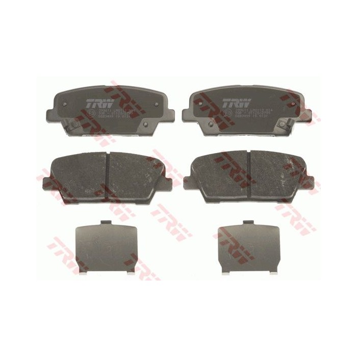 TRW COTEC Bremsbelagsatz, Scheibenbremse GDB3499