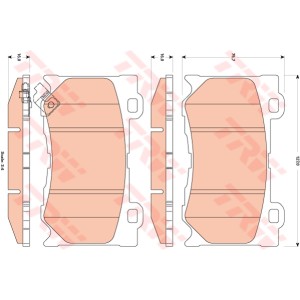 TRW COTEC Bremsbelagsatz, Scheibenbremse GDB3505