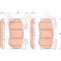 TRW COTEC Bremsbelagsatz, Scheibenbremse GDB3515