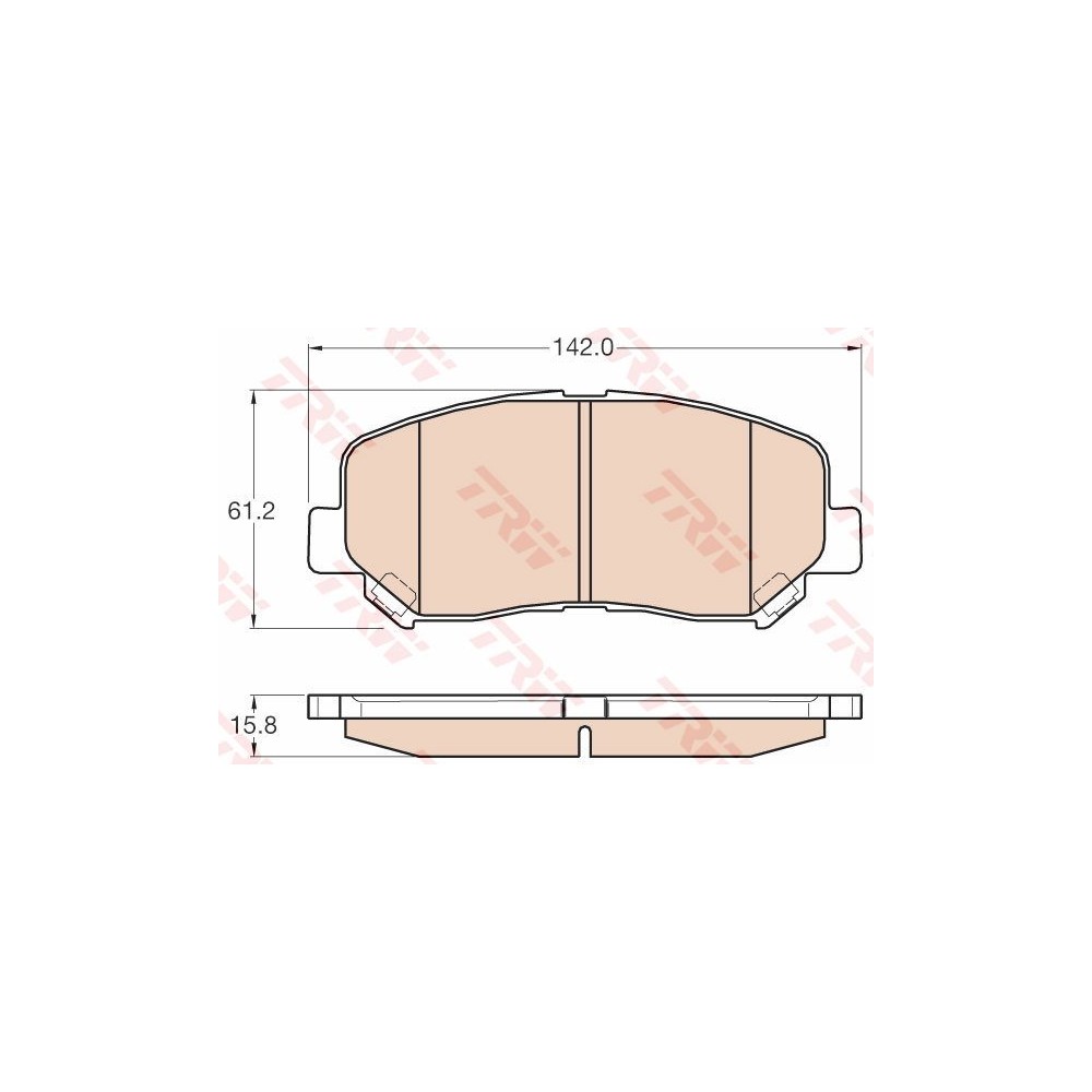 TRW Bremsbelagsatz, Scheibenbremse GDB3562