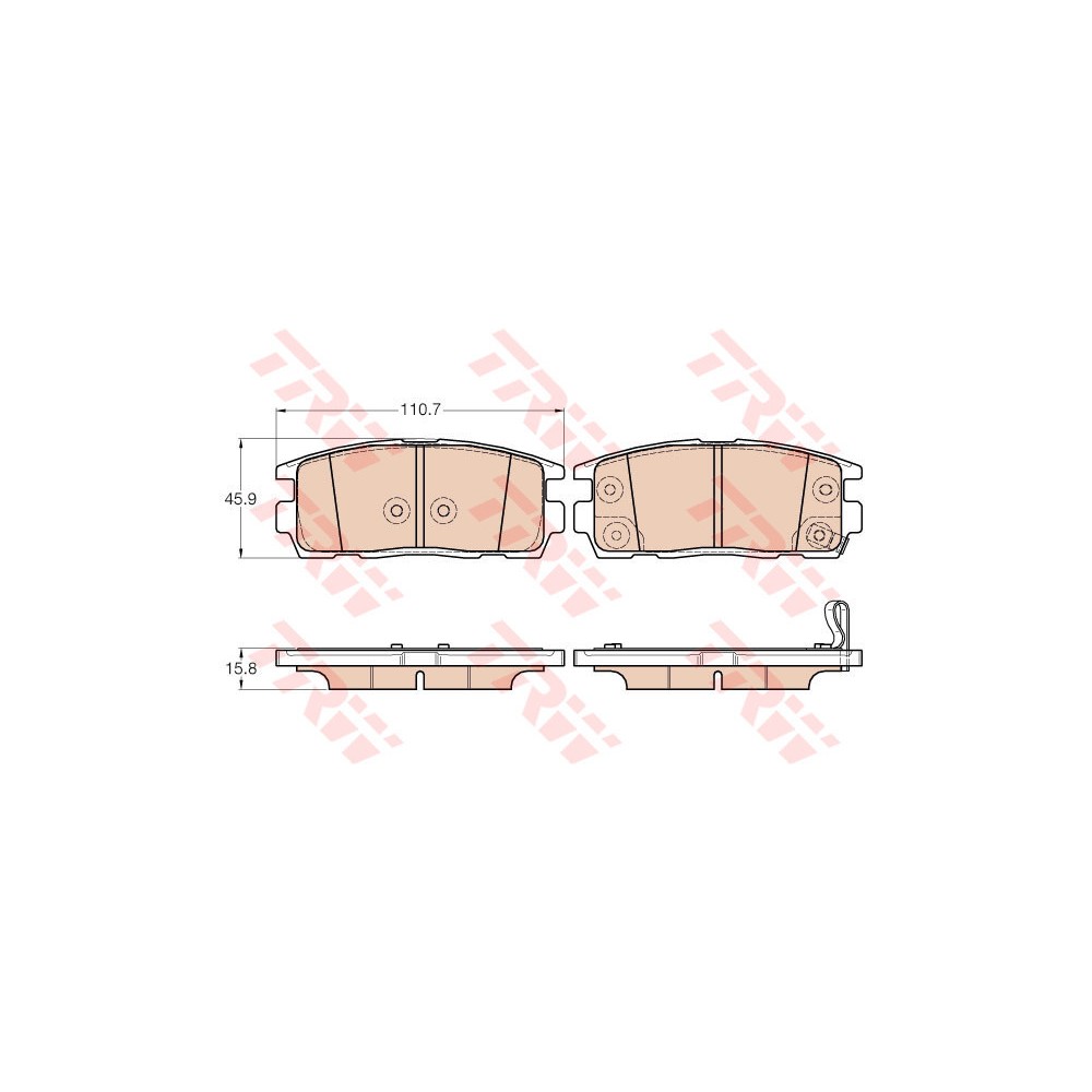 TRW Bremsbelagsatz, Scheibenbremse GDB3566