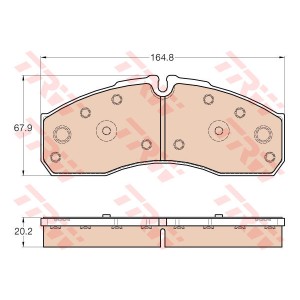 TRW Bremsbelagsatz, Scheibenbremse GDB3567
