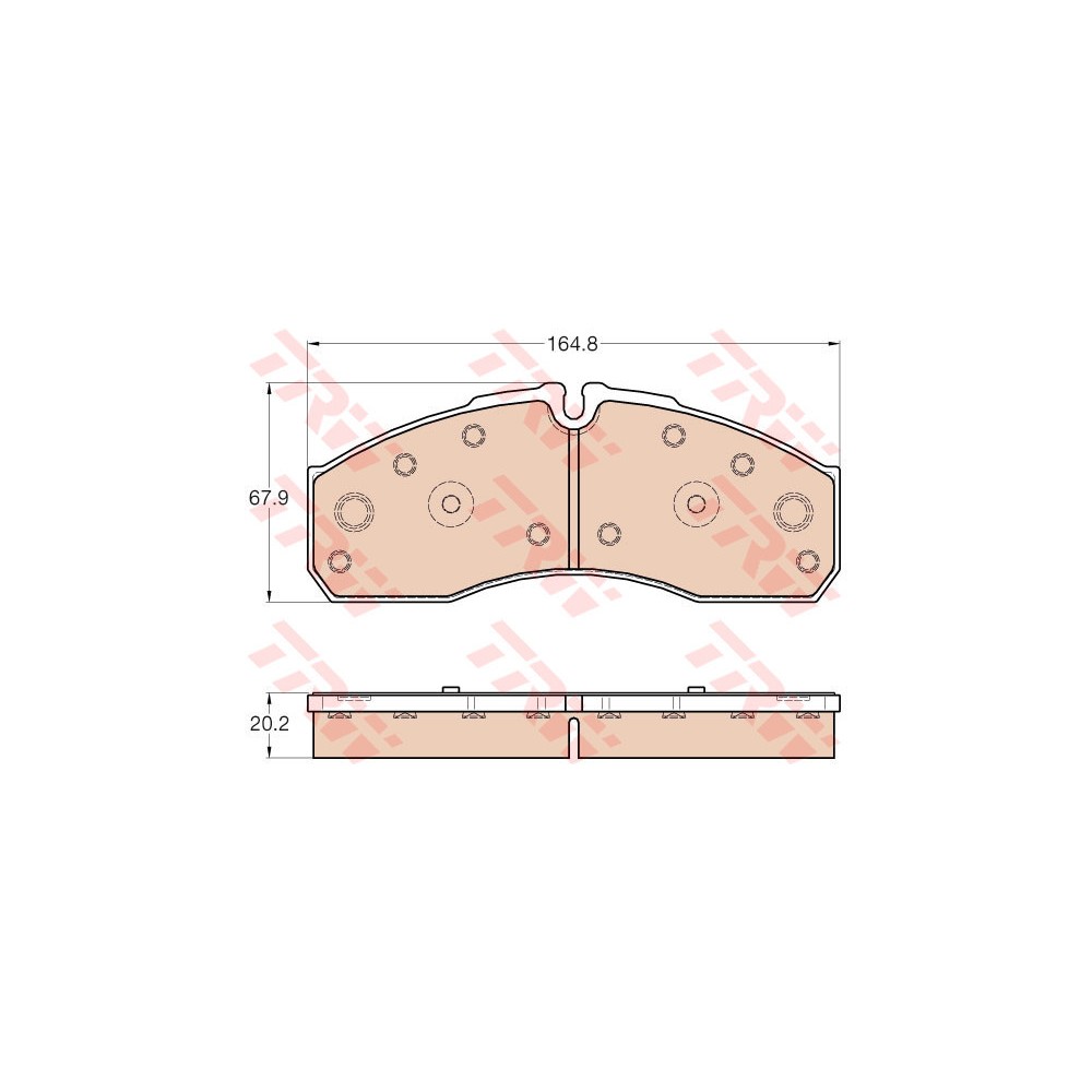 TRW Bremsbelagsatz, Scheibenbremse GDB3567