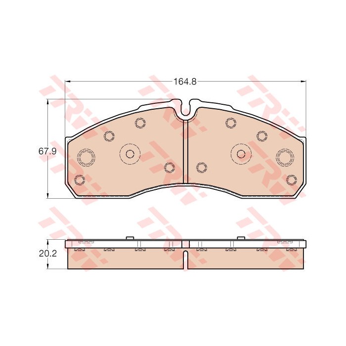 TRW Bremsbelagsatz, Scheibenbremse GDB3567