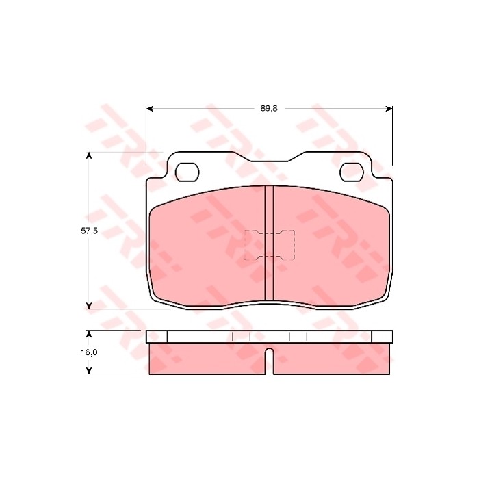 TRW Bremsbelagsatz, Scheibenbremse GDB359