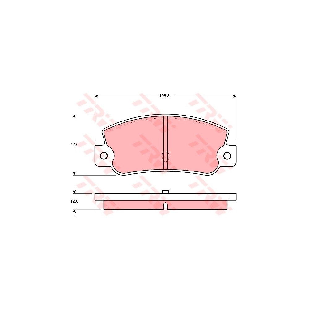 TRW Bremsbelagsatz, Scheibenbremse GDB360