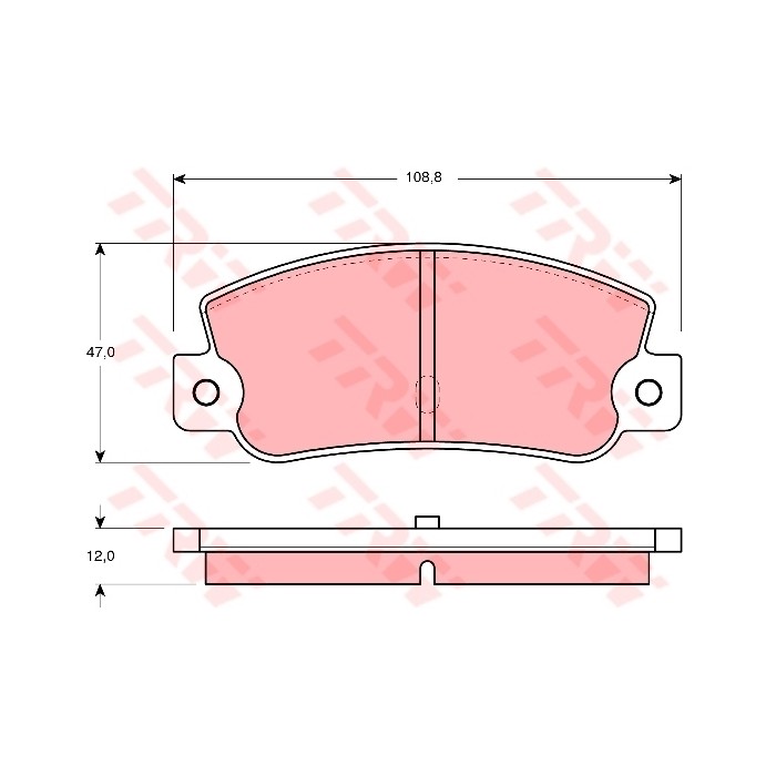 TRW Bremsbelagsatz, Scheibenbremse GDB360