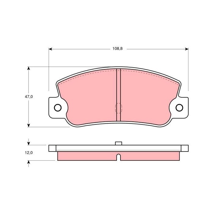 TRW Bremsbelagsatz, Scheibenbremse GDB360