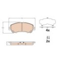 TRW Bremsbelagsatz, Scheibenbremse GDB3631