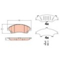 TRW Bremsbelagsatz, Scheibenbremse GDB3633