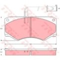 TRW Bremsbelagsatz, Scheibenbremse GDB390