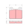 TRW Bremsbelagsatz, Scheibenbremse GDB407