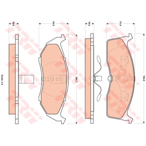 TRW Bremsbelagsatz, Scheibenbremse GDB4091