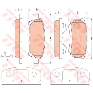 TRW Bremsbelagsatz, Scheibenbremse GDB4143