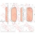 TRW Bremsbelagsatz, Scheibenbremse GDB4143