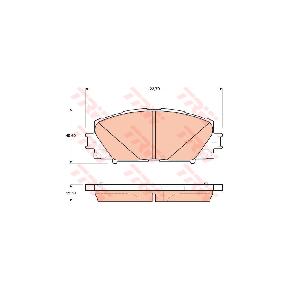 TRW COTEC Bremsbelagsatz, Scheibenbremse GDB4173