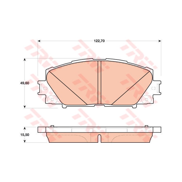 TRW COTEC Bremsbelagsatz, Scheibenbremse GDB4173