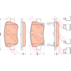 TRW COTEC Bremsbelagsatz, Scheibenbremse GDB4175