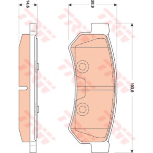 TRW COTEC Bremsbelagsatz, Scheibenbremse GDB4178