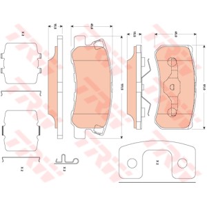 TRW COTEC Bremsbelagsatz, Scheibenbremse GDB4600