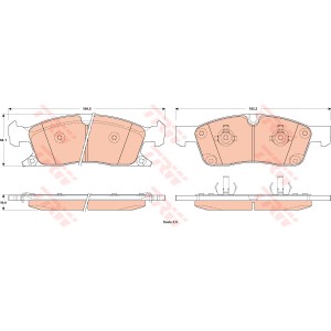 TRW COTEC Bremsbelagsatz, Scheibenbremse GDB4603