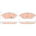 TRW COTEC Bremsbelagsatz, Scheibenbremse GDB4606