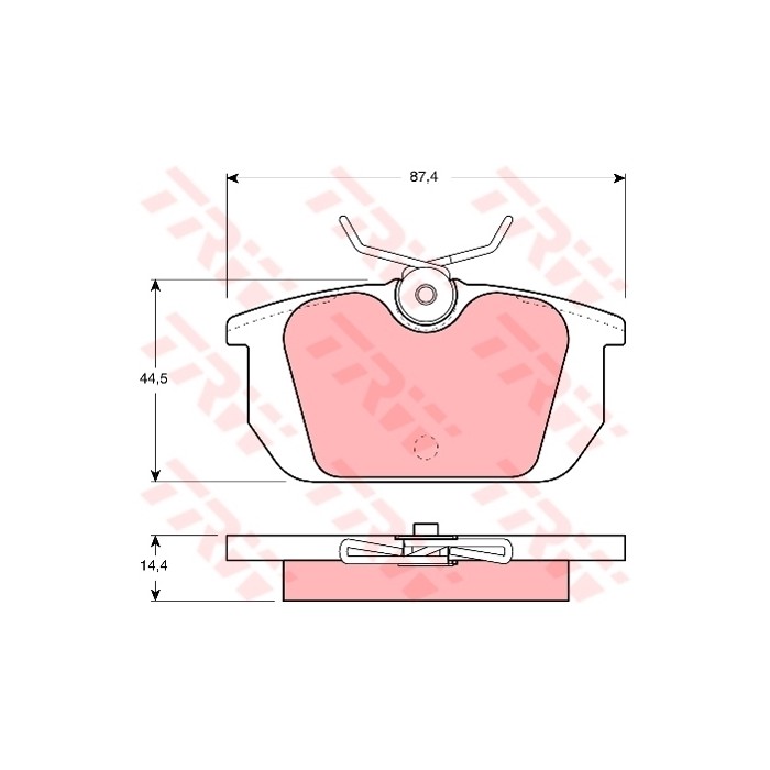 TRW Bremsbelagsatz, Scheibenbremse GDB466