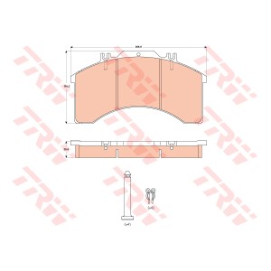 TRW Bremsbelagsatz, Scheibenbremse GDB5022