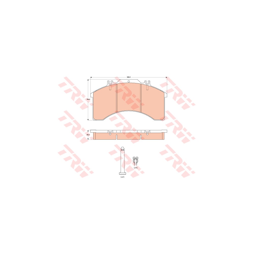 TRW Bremsbelagsatz, Scheibenbremse GDB5022