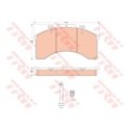 TRW Bremsbelagsatz, Scheibenbremse GDB5022