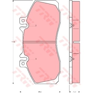 TRW Bremsbelagsatz, Scheibenbremse GDB5050