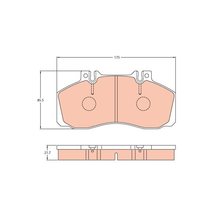 TRW Bremsbelagsatz, Scheibenbremse GDB5050