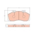 TRW Bremsbelagsatz, Scheibenbremse GDB5050